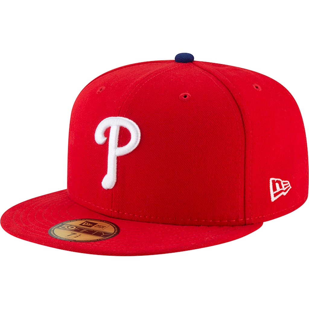 MLB Philadelphia Phillies New Era Authentic Collection Home On-Field 59FIFTY Fitted Hat - Red