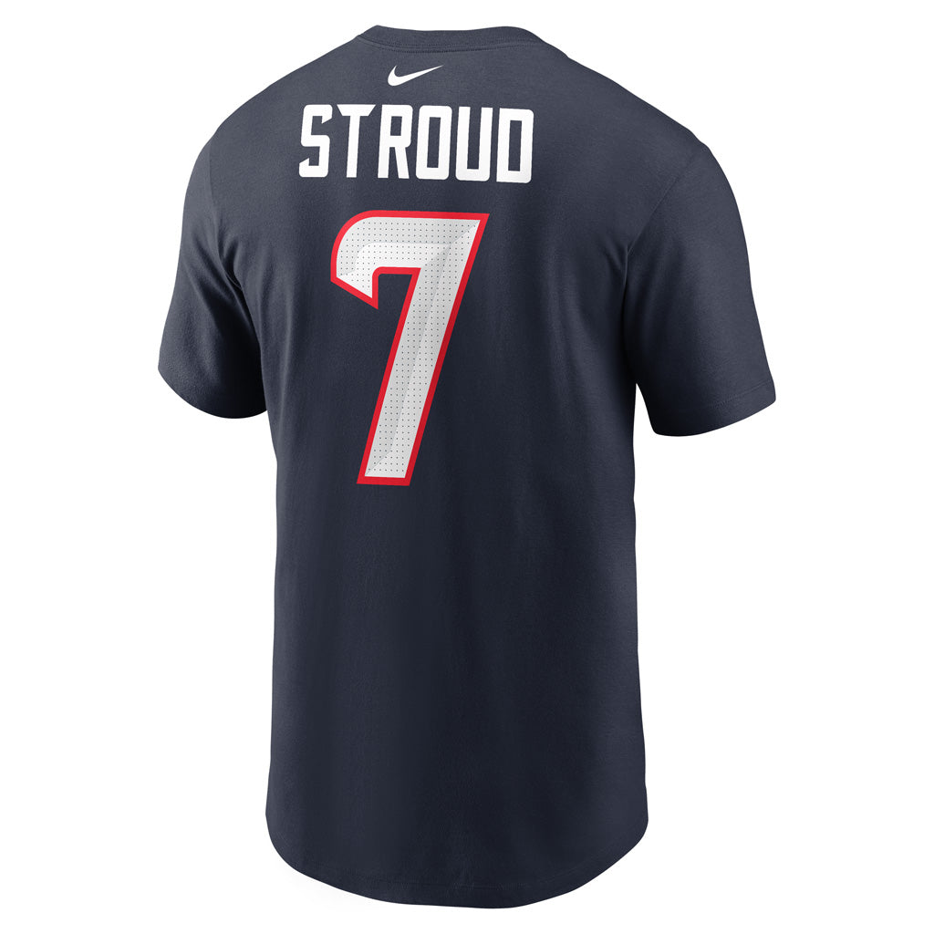 NFL Houston Texans CJ Stroud Nike Name & Number T-Shirt - Navy