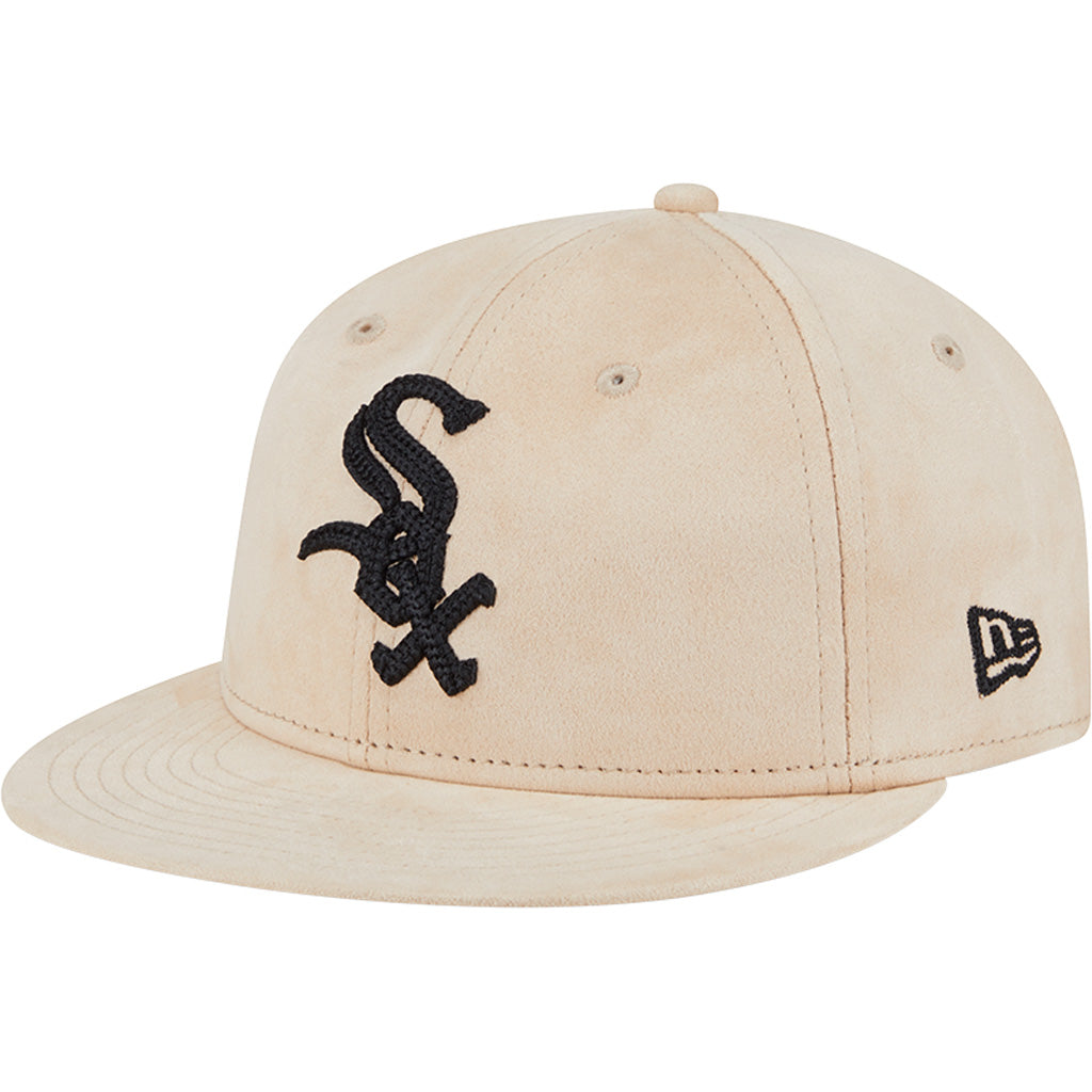 MLB Chicago White Sox New Era Suede Retro Crown 9FIFTY Snapback Hat - Tan