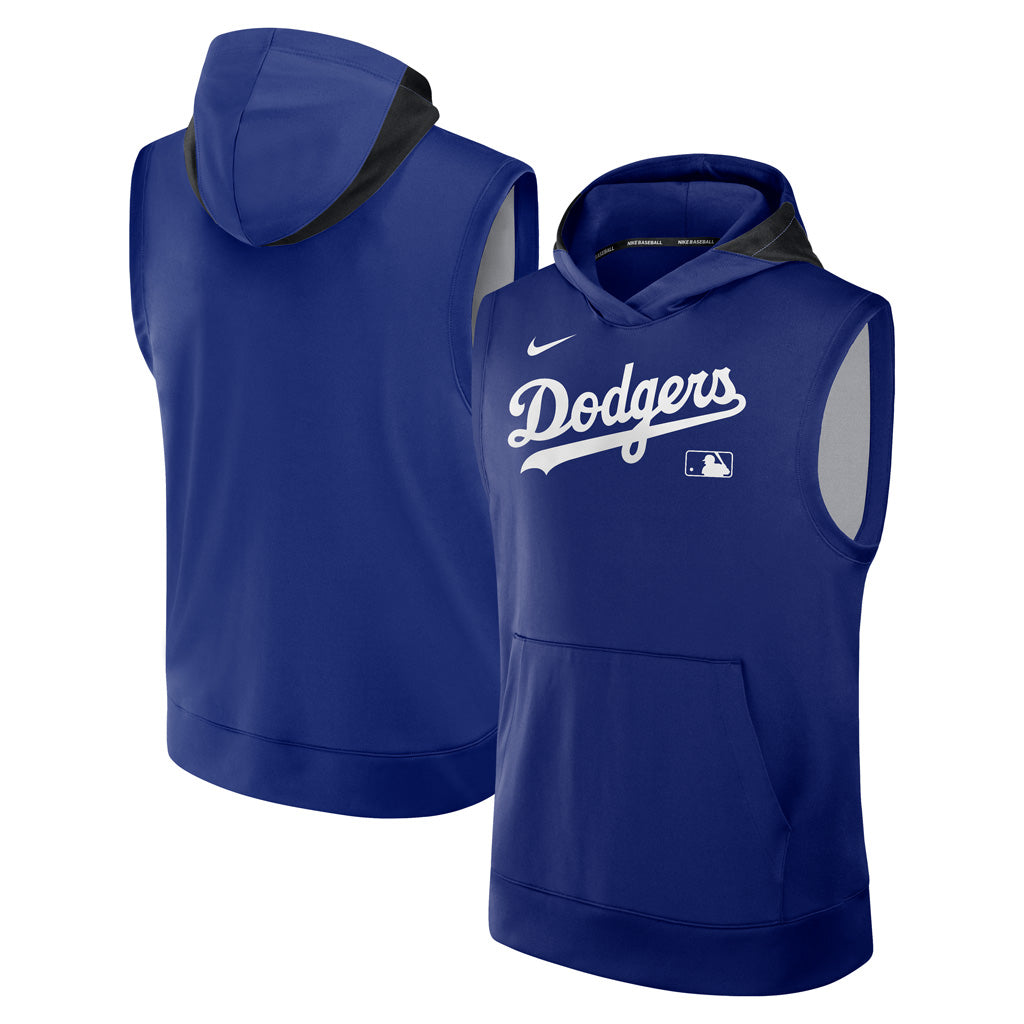 MLB Los Angeles Dodgers Nike Authentic Collection Sleeveless Hoodie - Blue