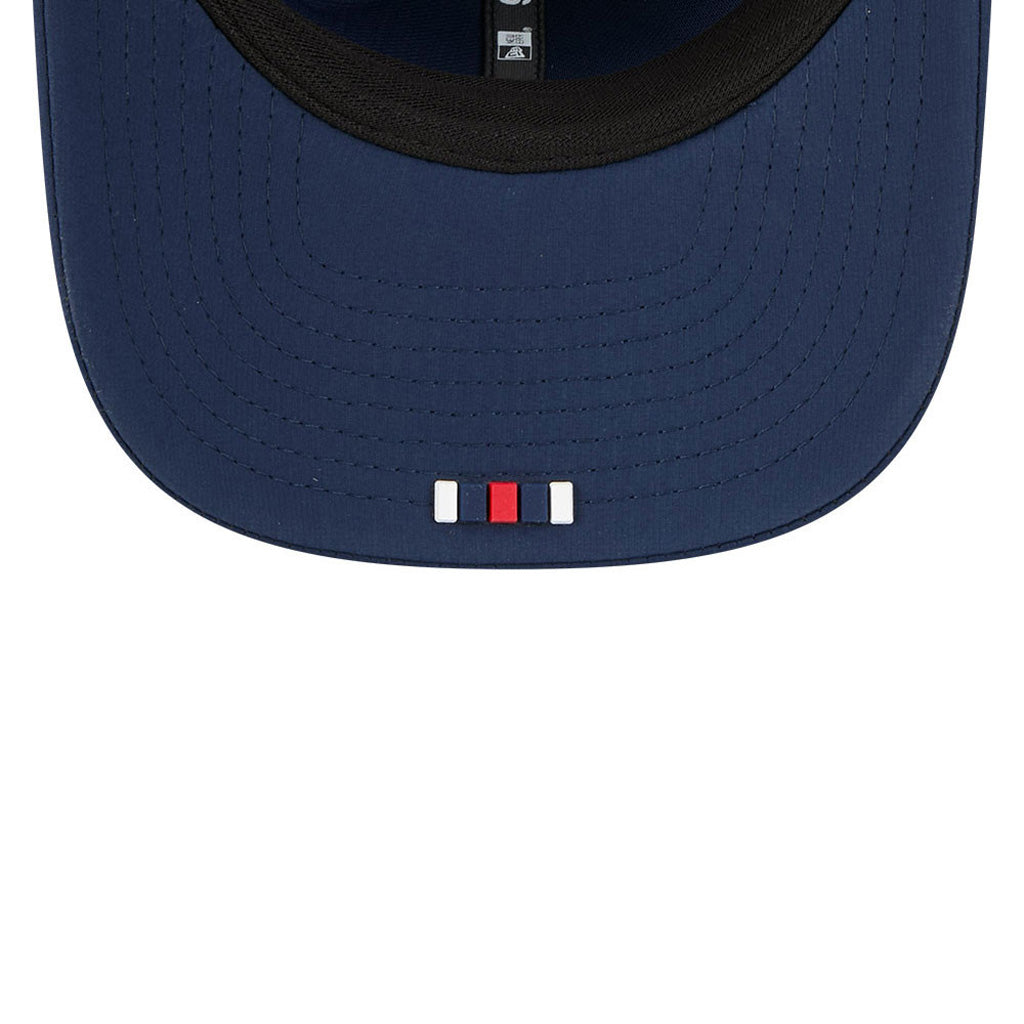 NFL New England Patriots New Era 2025 Sideline 9SEVENTY Stretch-Snapback Hat - Navy