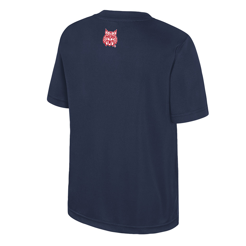 NCAA Arizona Wildcats Colosseum Youth Ripple T-Shirt - Navy