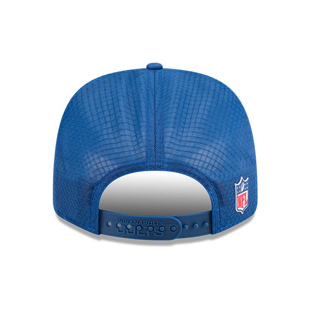NFL Indianapolis Colts New Era 2025 Sideline 9SEVENTY Stretch-Snapback Hat - Blue