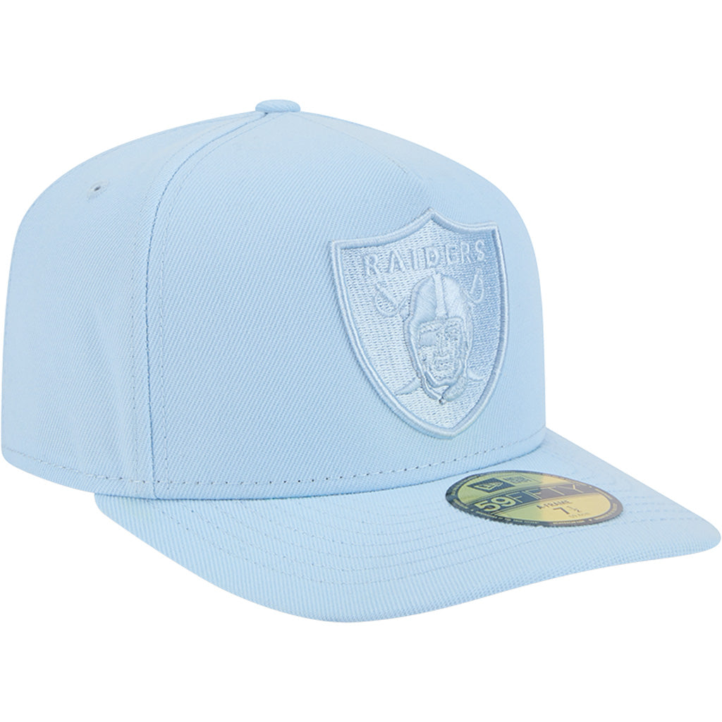 NFL Las Vegas Raiders New Era Tonal Blue 59FIFTY A-Frame Fitted Hat - Blue