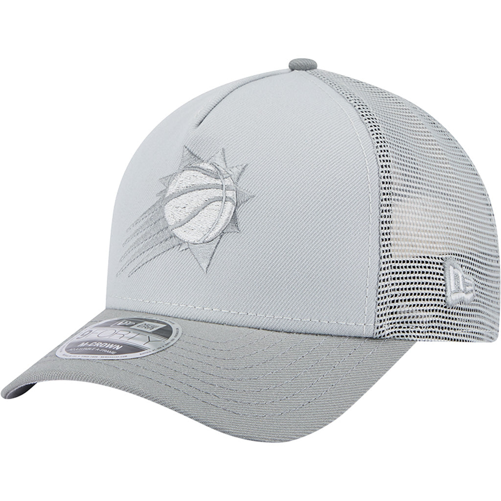 NBA Phoenix Suns New Era Gray Tonal 9FORTY M-Crown Snapback Trucker Hat - Gray