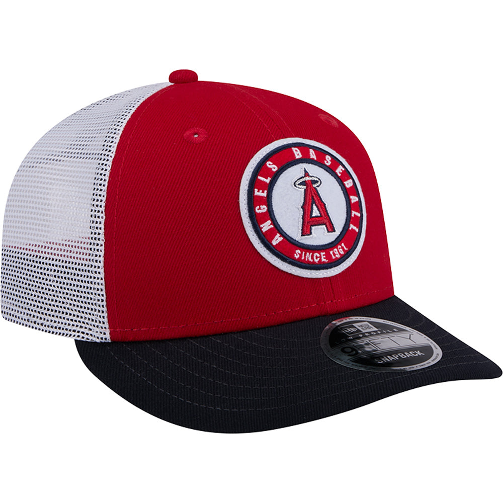 MLB Los Angeles Angels New Era Cooperstown Patch Low-Profile 9FIFTY Trucker