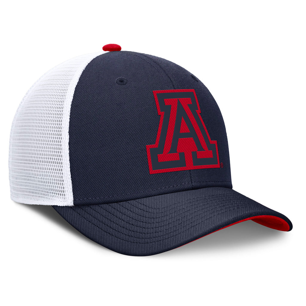 NCAA Arizona Wildcats Nike Tonal Primary Logo Snapback Trucker Hat - Navy