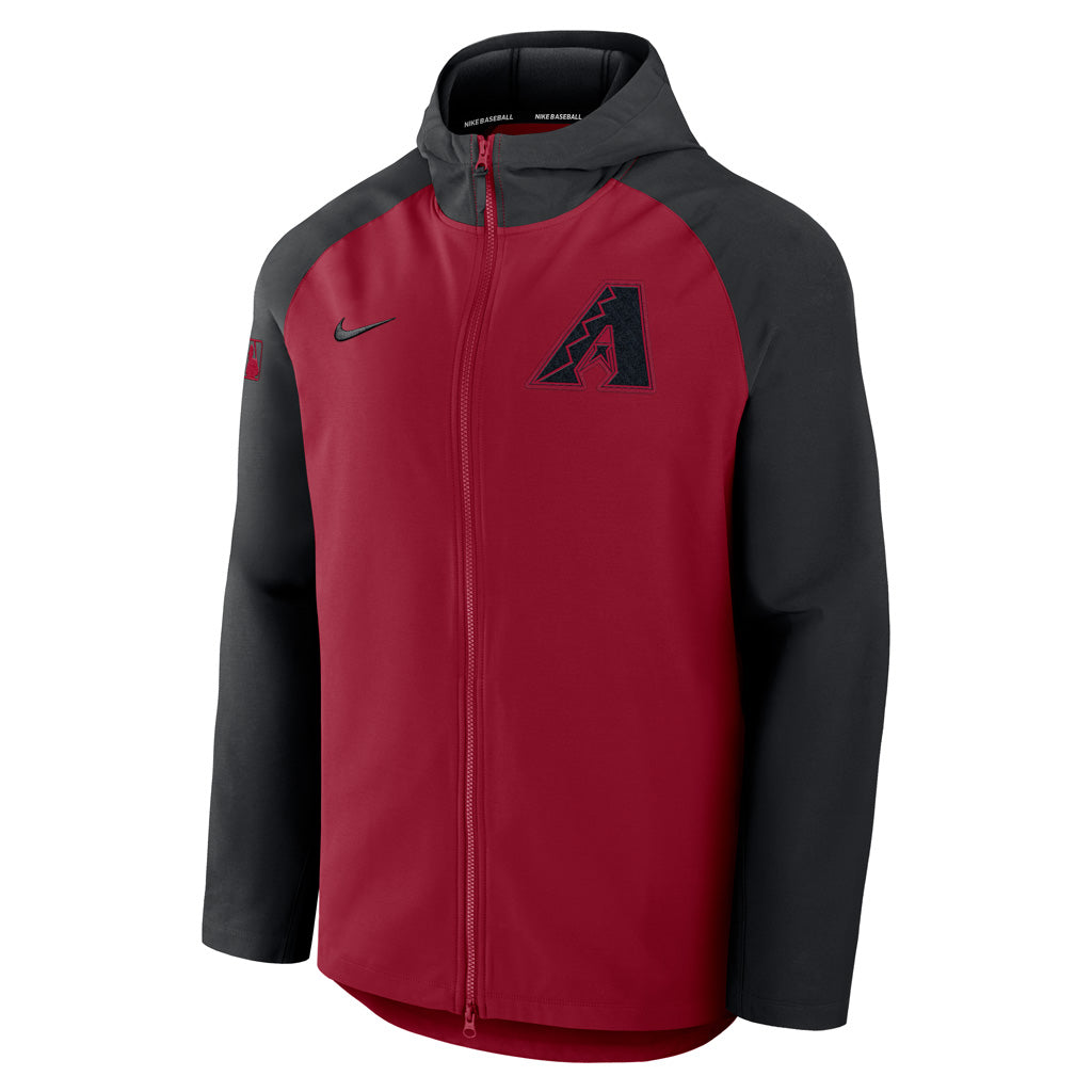 MLB Arizona Diamondbacks Nike Authentic Collection Therma Full Zip Jacket - Red