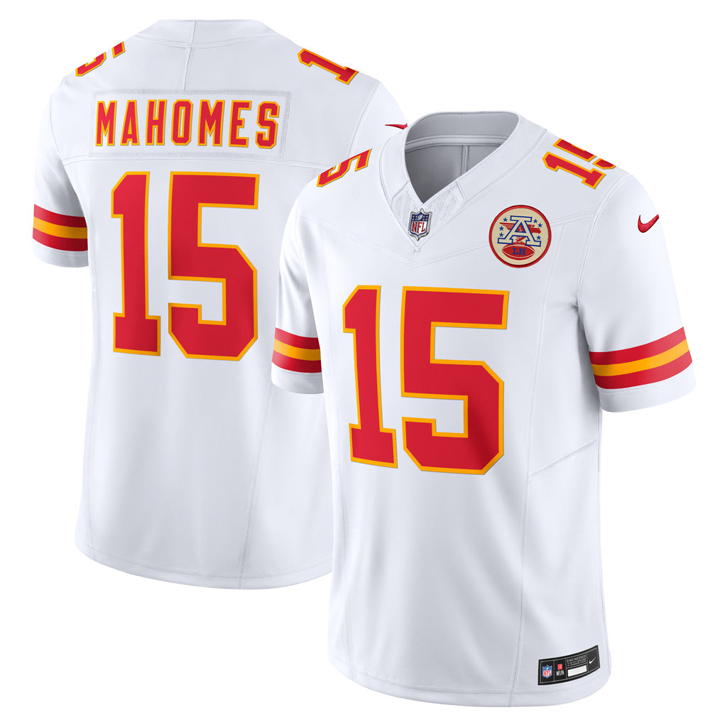 NFL Kansas City Chiefs Patrick Mahomes Nike Road Vapor F.U.S.E. Limited Jersey - White