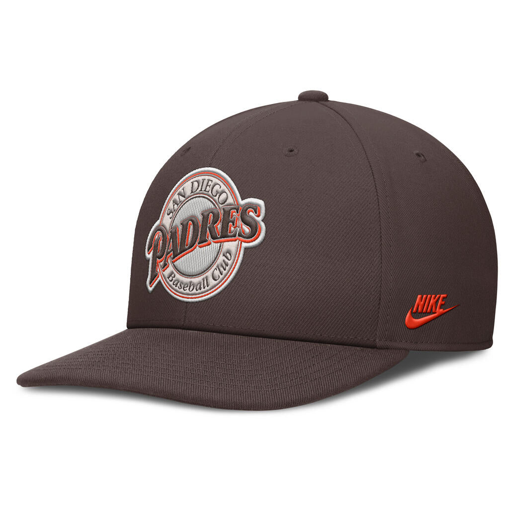 MLB San Diego Padres Nike Coopertsown Dri-Fit Snapback Hat - Brown