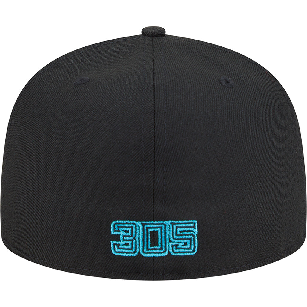 MLB Miami Marlins New Era 2025 City Connect Fan Pack 59FIFTY Fitted Hat - Black