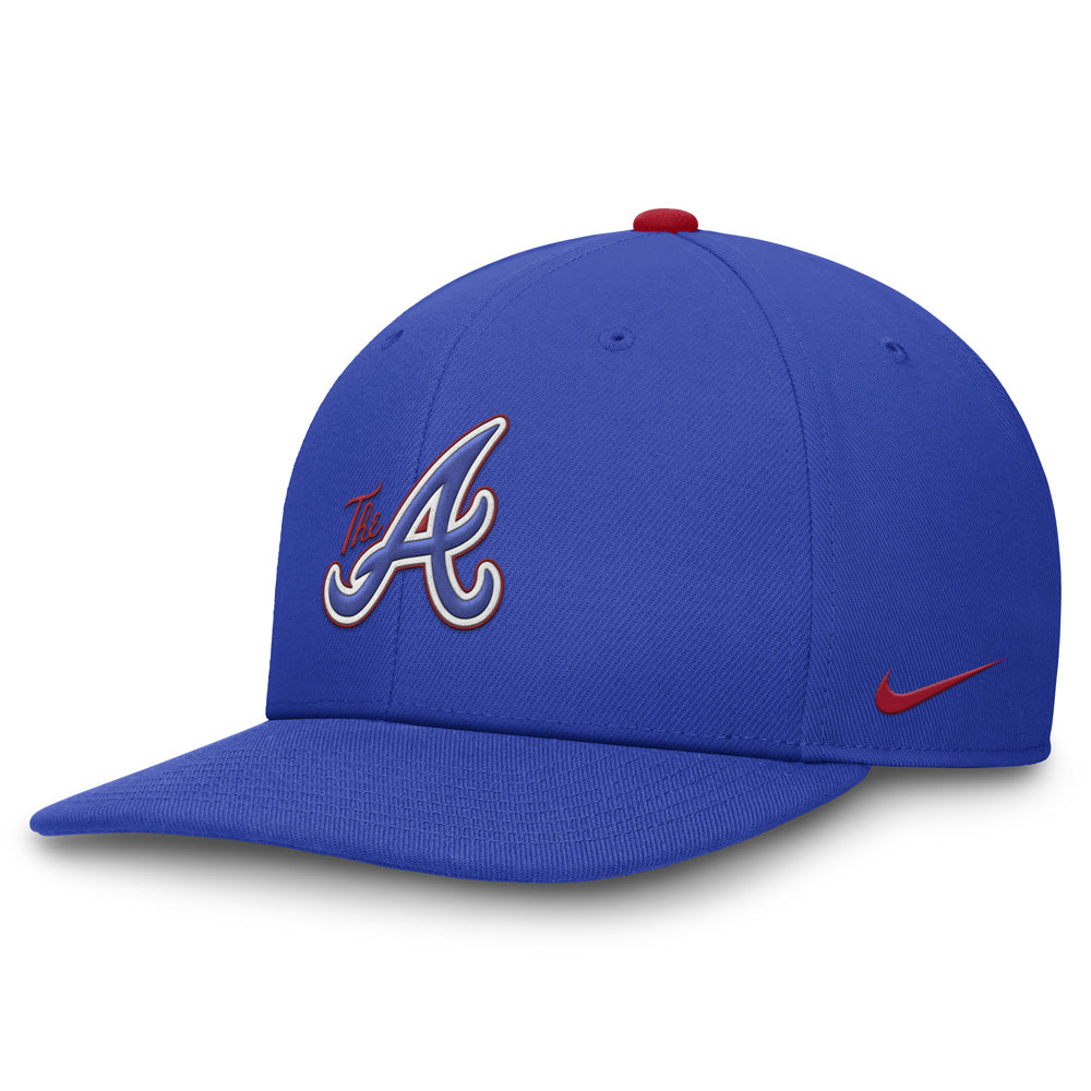 MLB Atlanta Braves Nike City Connect Pro Structured Snapback Hat - Blue