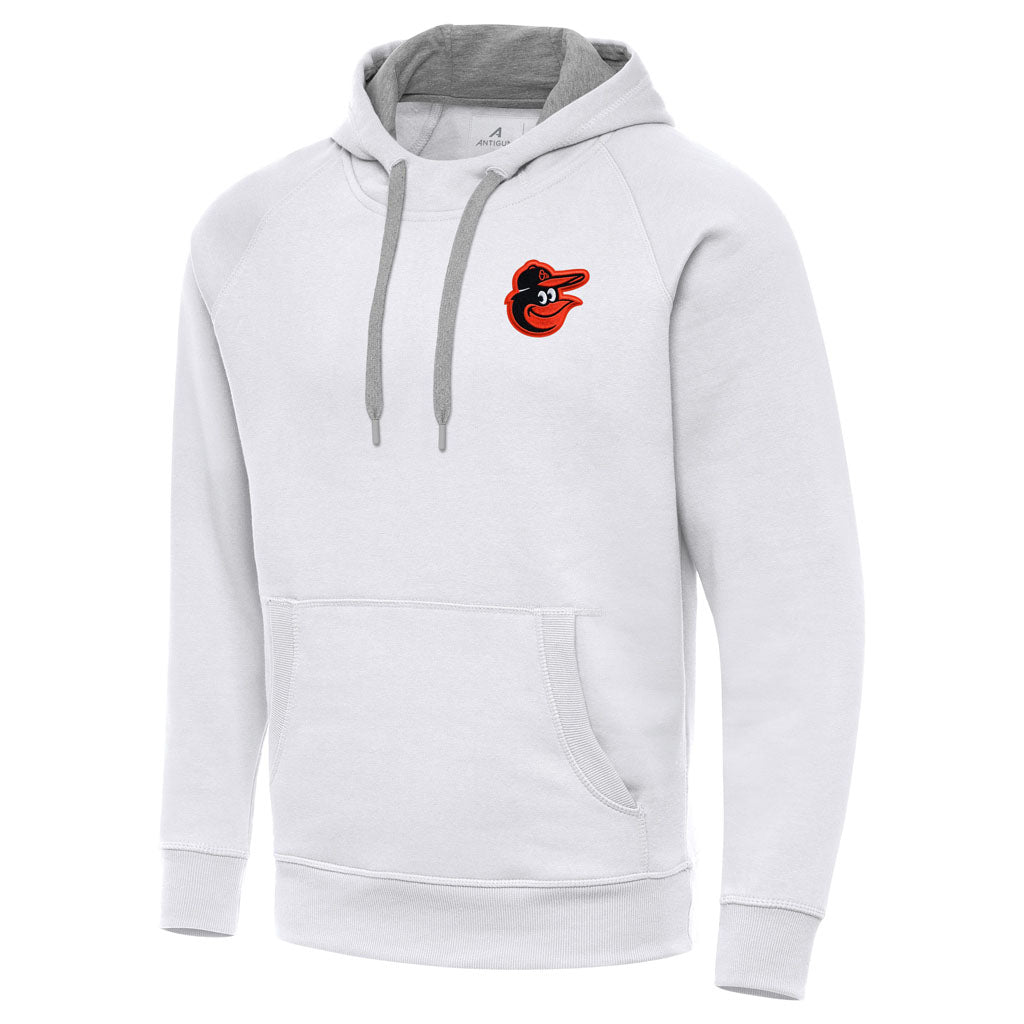 MLB Baltimore Orioles Antigua Victory Pullover Hoodie - White