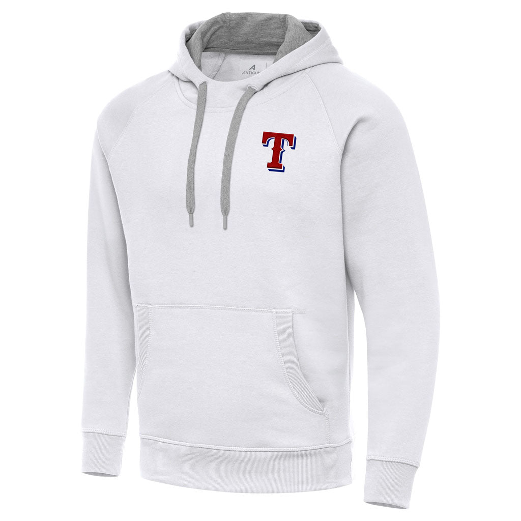 MLB Texas Rangers Antigua Victory Pullover Hoodie - White