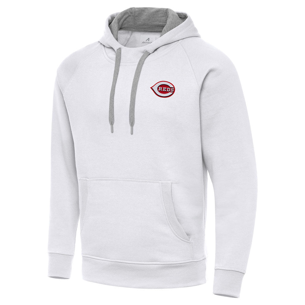 MLB Cincinnati Reds Antigua Victory Pullover Hoodie - White