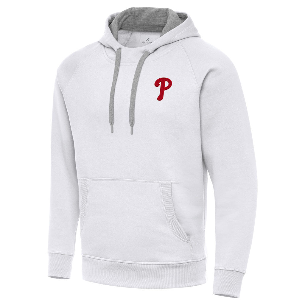 MLB Philadelphia Phillies Antigua Victory Pullover Hoodie - White