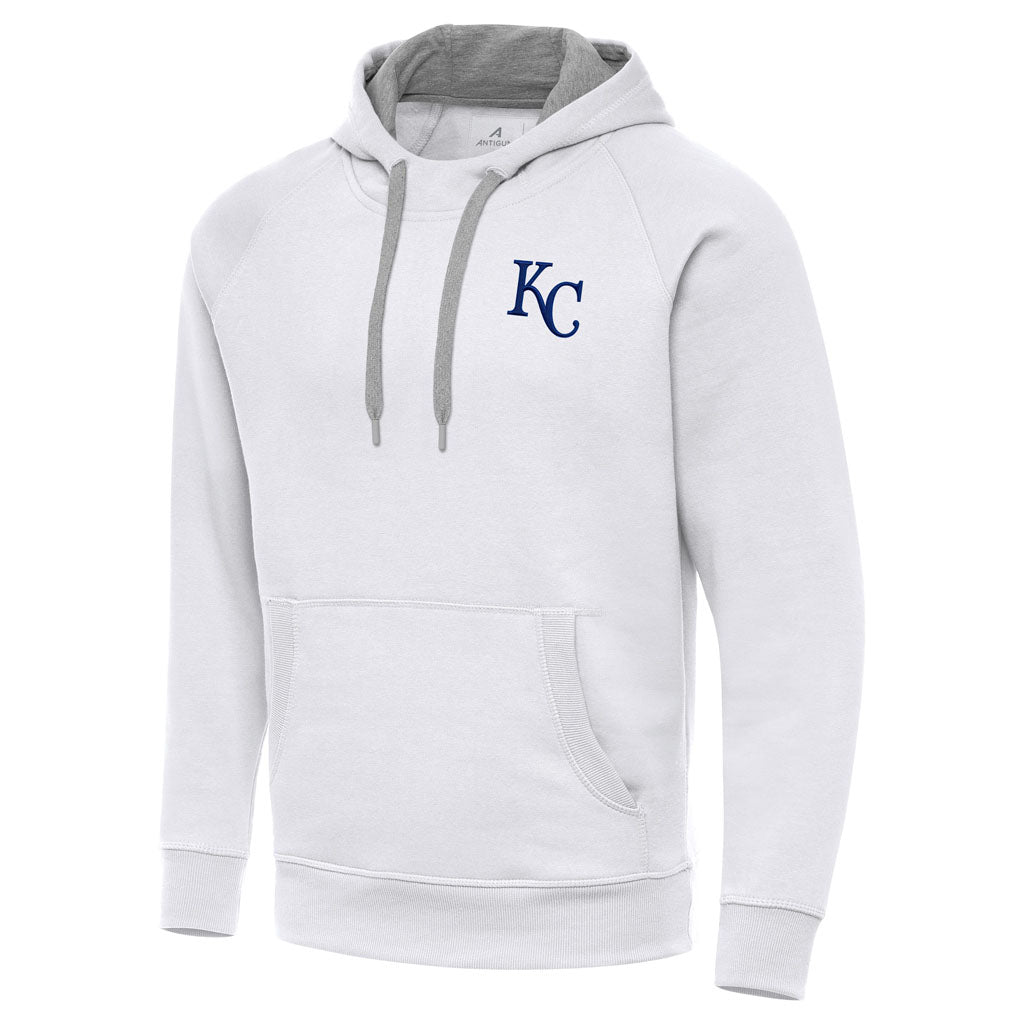 MLB Kansas City Royals Antigua Victory Pullover Hoodie - White