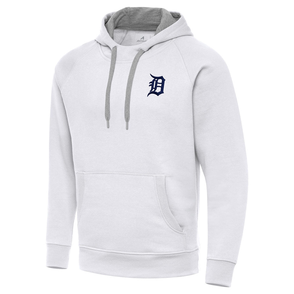 MLB Detroit Tigers Antigua Victory Pullover Hoodie - White