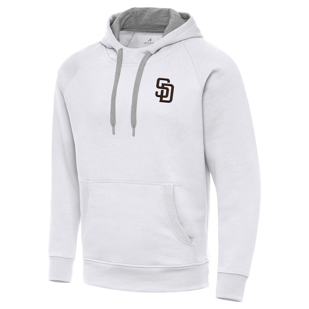 MLB San Diego Padres Antigua Victory Pullover Hoodie - White