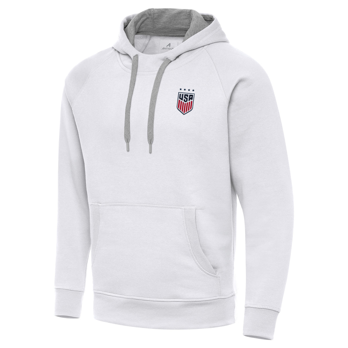USWNT National Team Antigua Men's Victory Pullover Hoodie - White