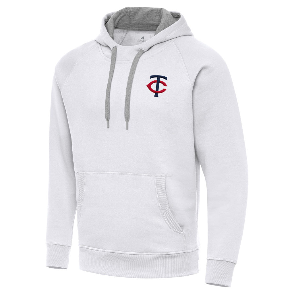 MLB Minnesota Twins Antigua Victory Pullover Hoodie - White
