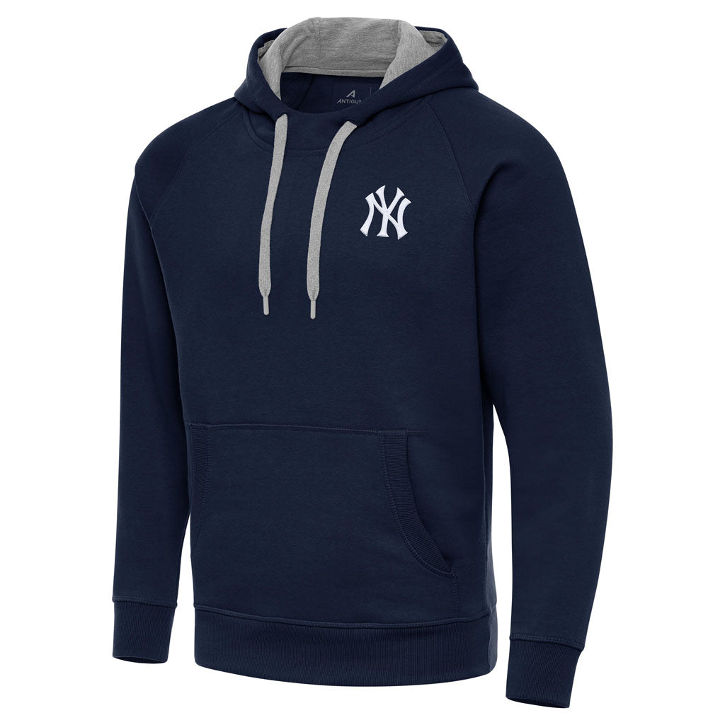 MLB New York Yankees Antigua Victory Pullover Hoodie - Navy
