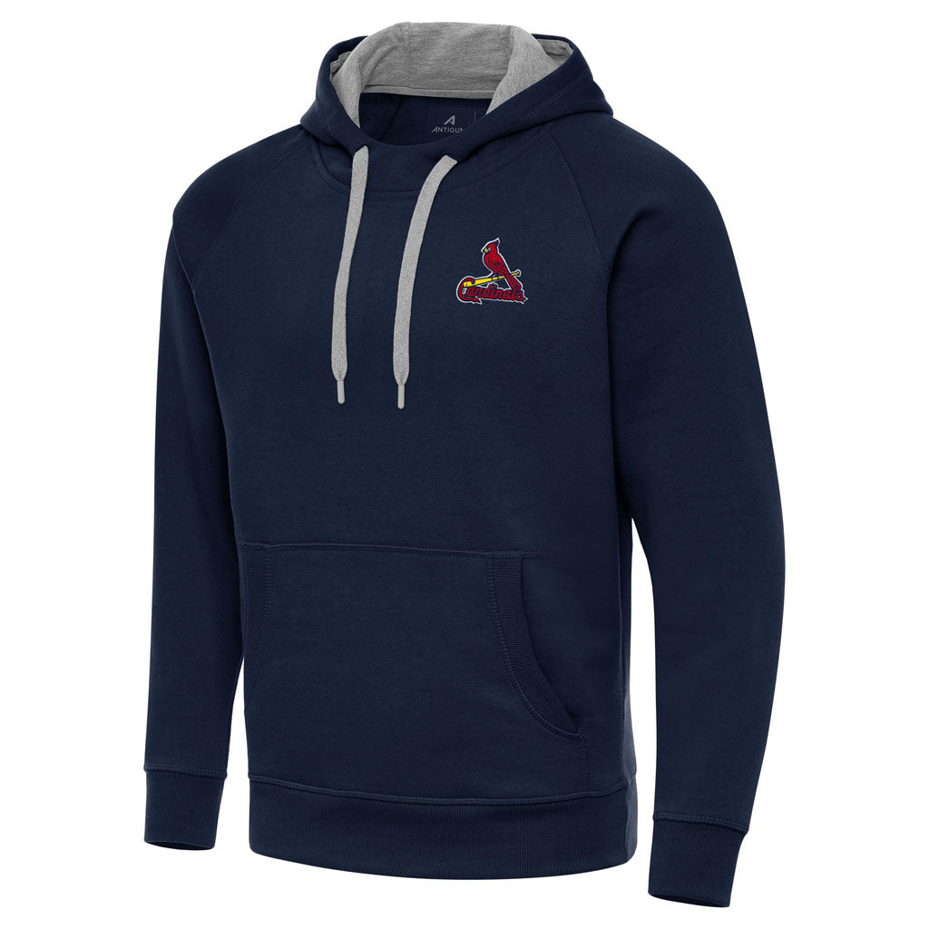 MLB St. Louis Cardinals Antigua Victory Pullover Hoodie - Navy