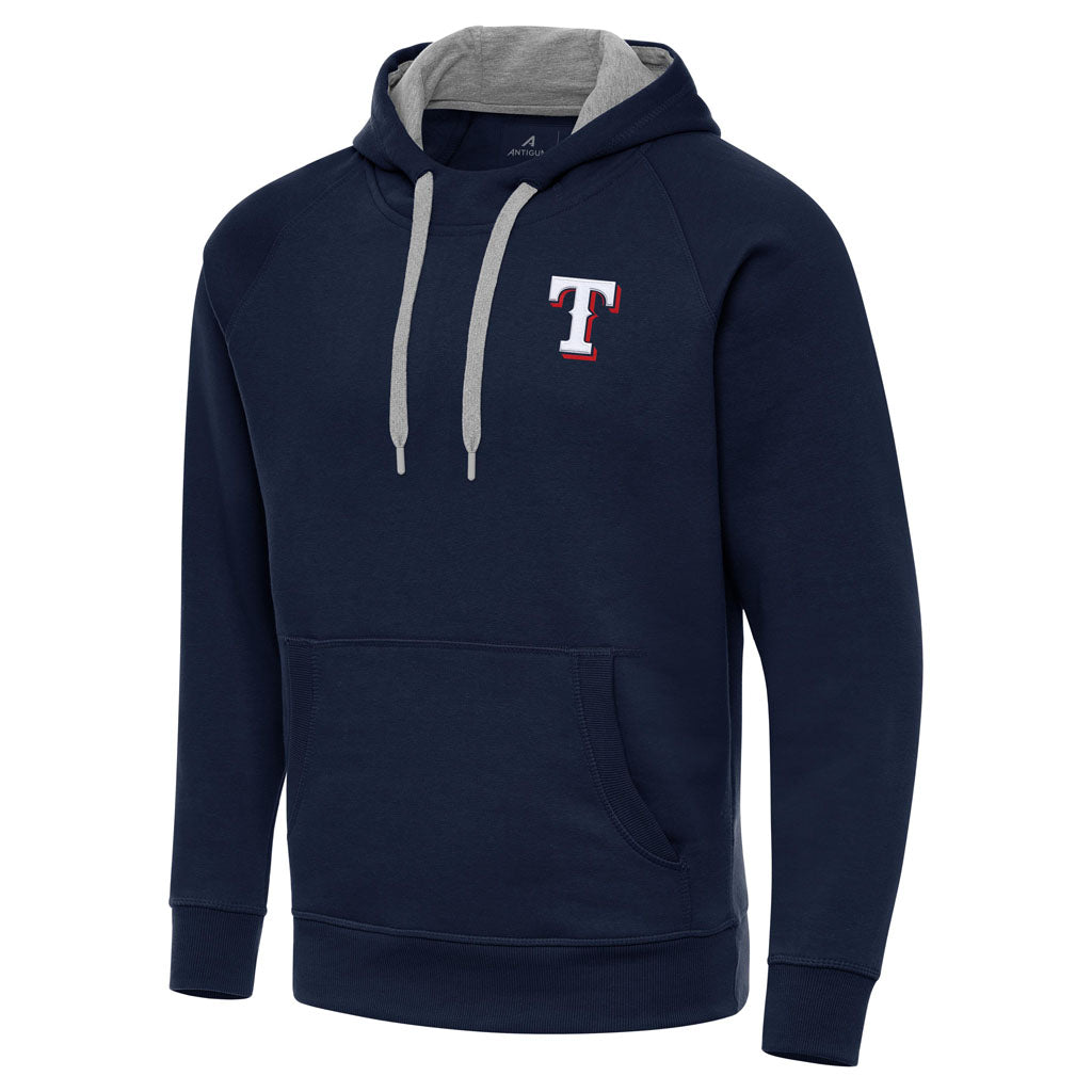 MLB Texas Rangers Antigua Victory Pullover Hoodie - Navy
