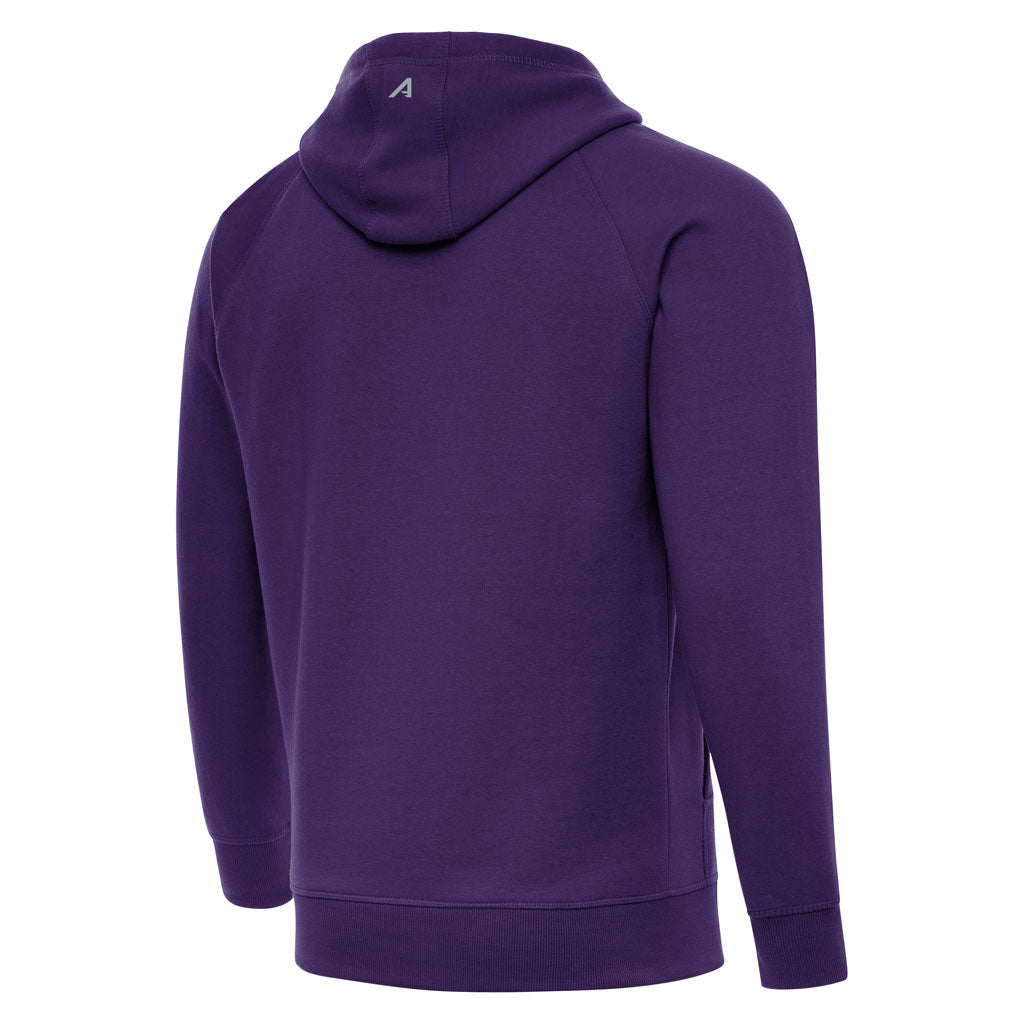 NFL Minnesota Vikings Antigua Full Front Victory Pullover Hoodie - Purple