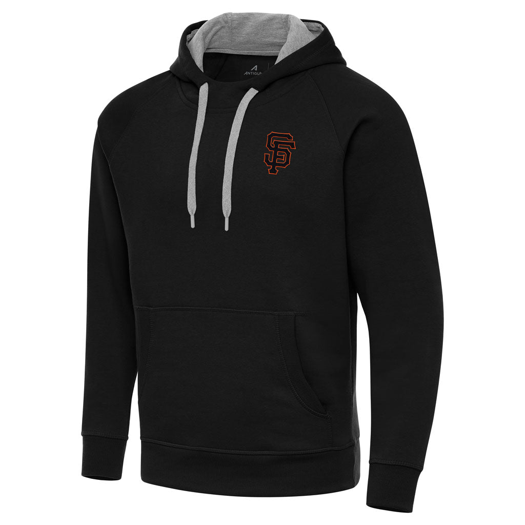 MLB San Francisco Giants Antigua Victory Pullover Hoodie - Black
