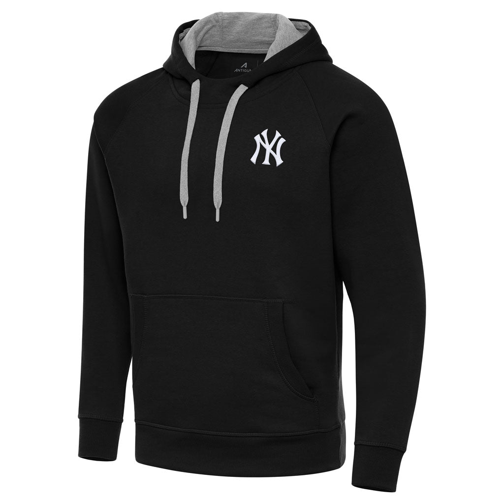 MLB New York Yankees Antigua Victory Pullover Hoodie - Black
