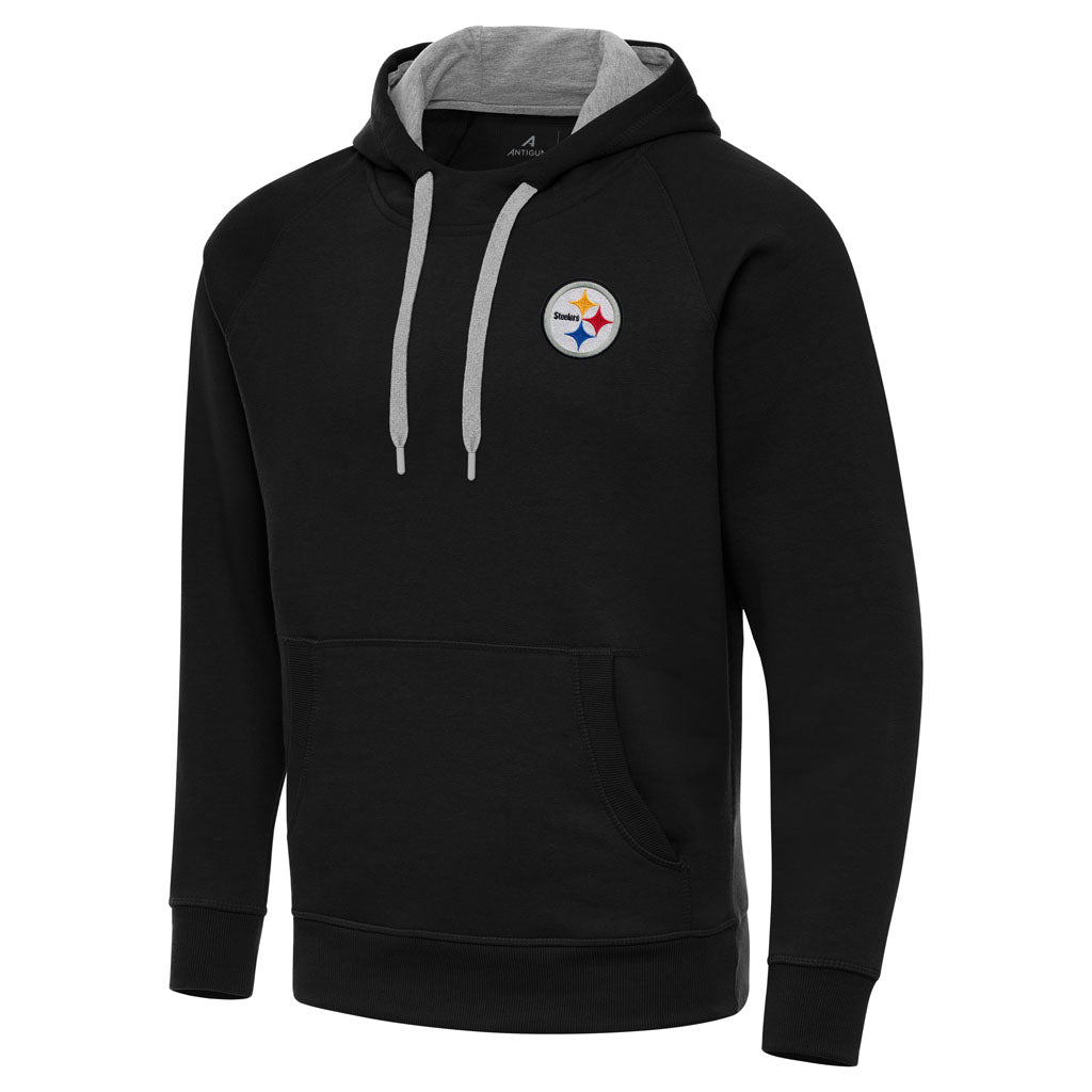 NFL Pittsburgh Steelers Antigua Victory Pullover Hoodie - Black