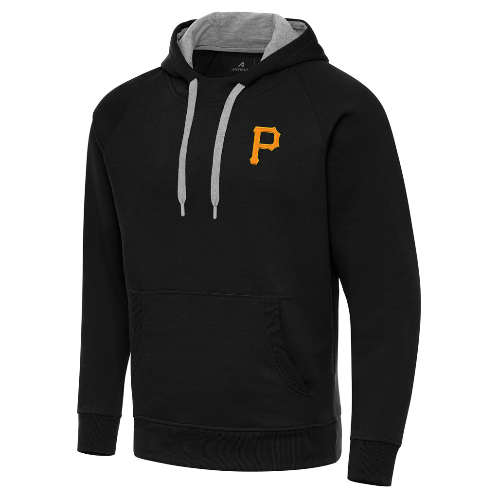 MLB Pittsburgh Pirates Antigua Victory Pullover Hoodie - Black