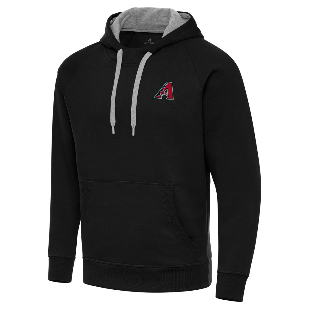 MLB Arizona Diamondbacks Antigua Victory Pullover Hoodie - Black