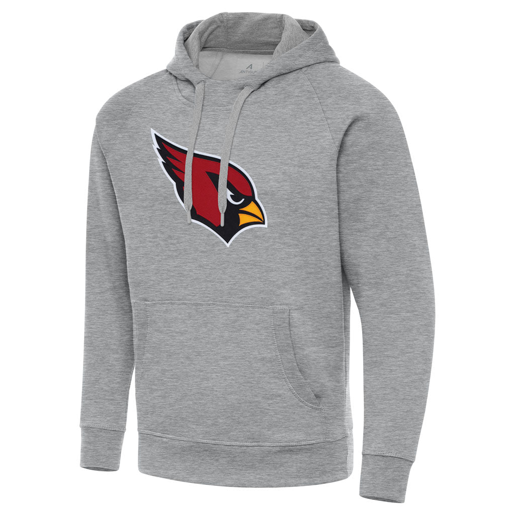 NFL Arizona Cardinals Antigua Full Front Victory Pullover Hoodie - Heather gray
