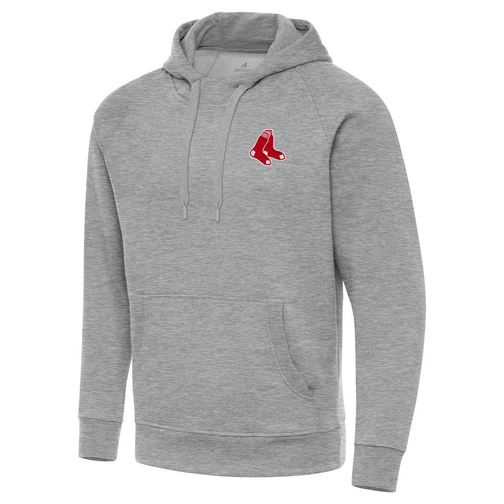 MLB Boston Red Sox Antigua Victory Pullover Hoodie - Heather gray