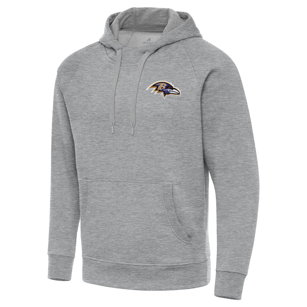NFL Baltimore Ravens Antigua Victory Pullover Hoodie - Heather gray