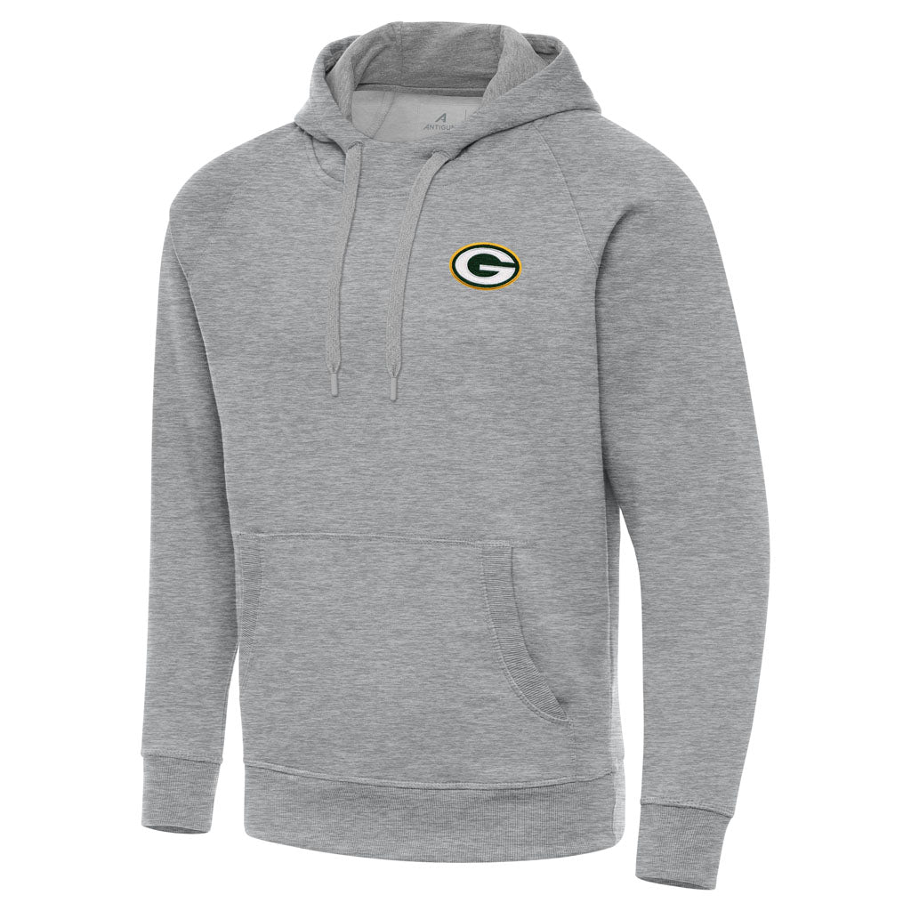 NFL Green Bay Packers Antigua Victory Pullover Hoodie - Heather gray