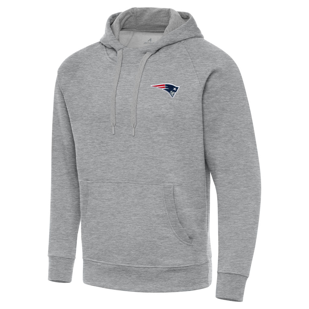 NFL New England Patriots Antigua Victory Pullover Hoodie - Heather gray