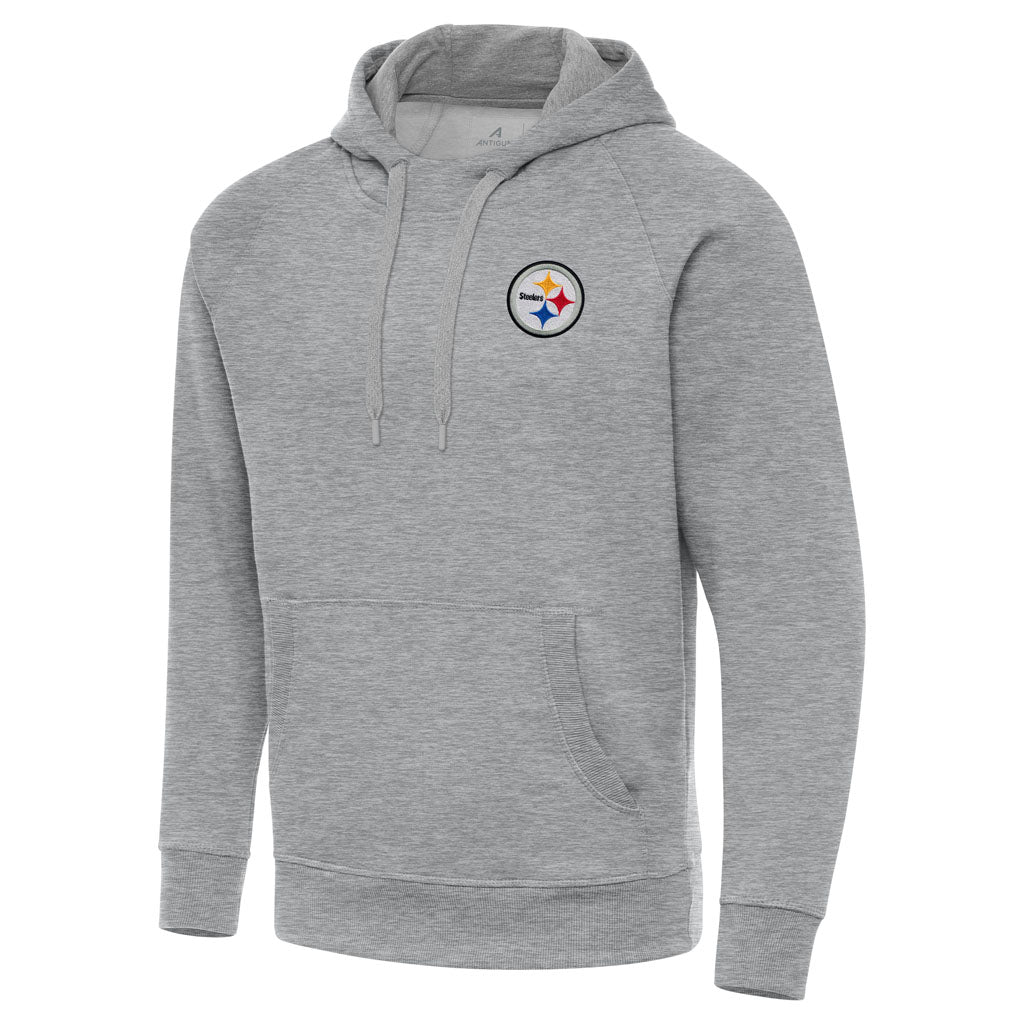 NFL Pittsburgh Steelers Antigua Victory Pullover Hoodie - Heather gray