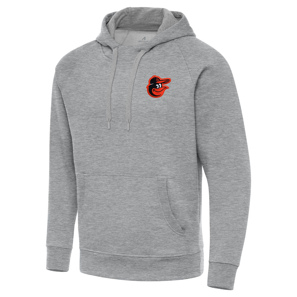 MLB Baltimore Orioles Antigua Victory Pullover Hoodie - Heather gray