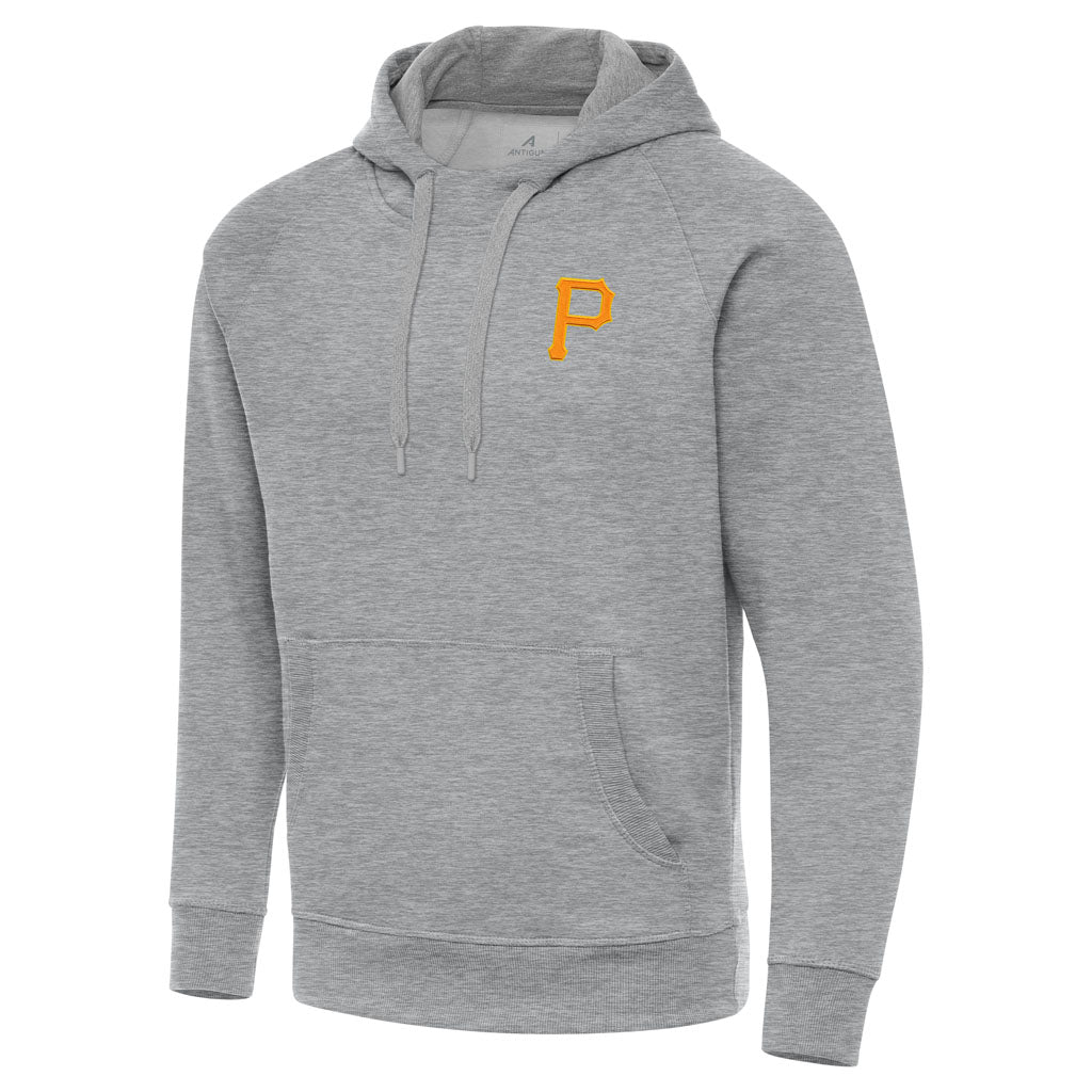 MLB Pittsburgh Pirates Antigua Victory Pullover Hoodie - Heather gray