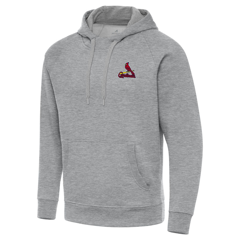 MLB St. Louis Cardinals Antigua Victory Pullover Hoodie - Heather gray