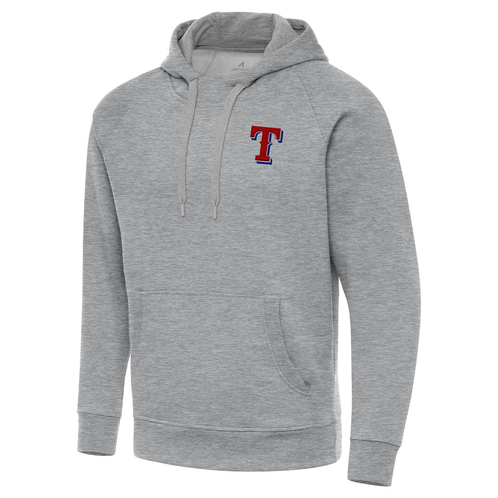 MLB Texas Rangers Antigua Victory Pullover Hoodie - Heather gray
