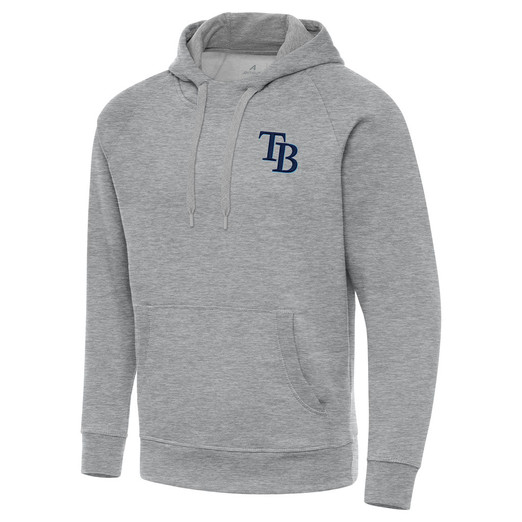 MLB Tampa Bay Rays Antigua Victory Pullover Hoodie - Heather gray