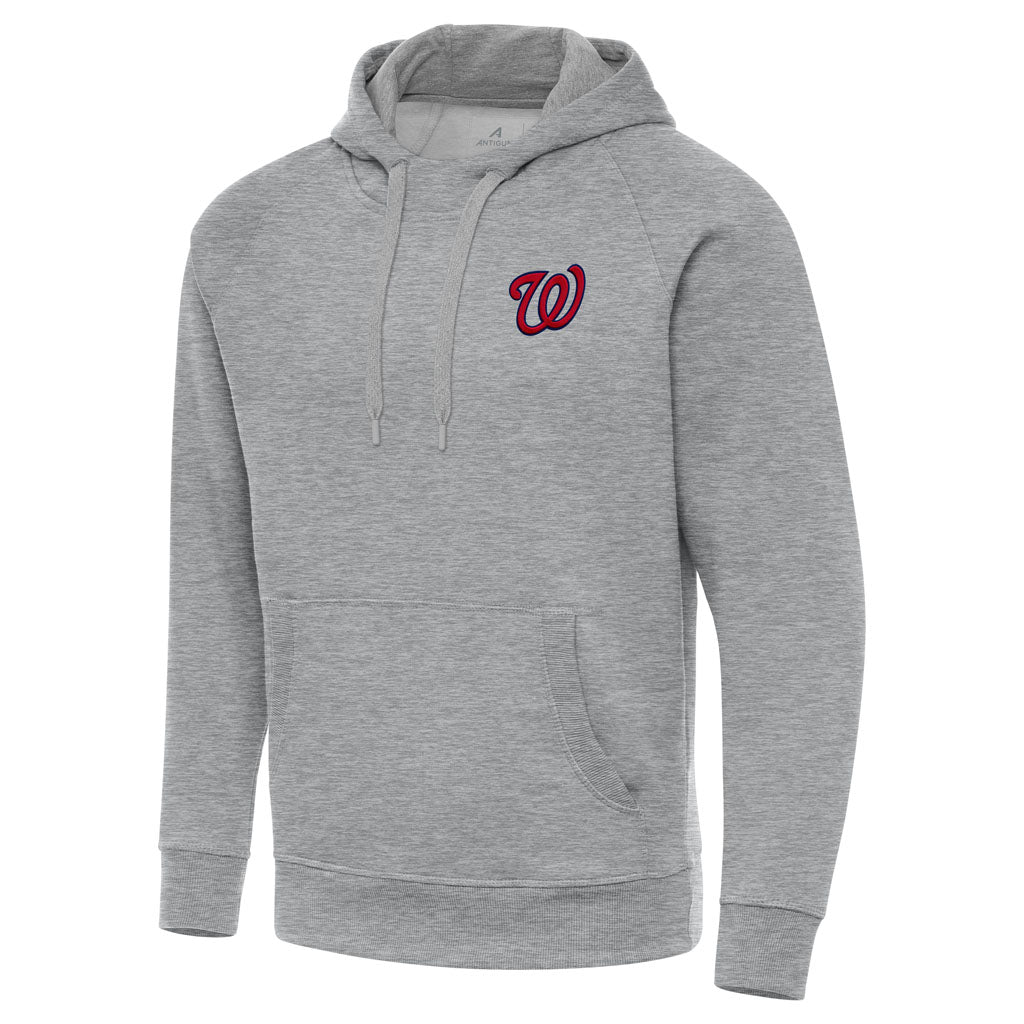 MLB Washington Nationals Antigua Victory Pullover Hoodie - Heather gray