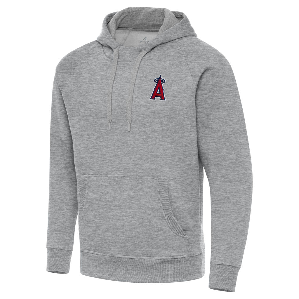 MLB Los Angeles Angels Antigua Victory Pullover Hoodie - Heather gray