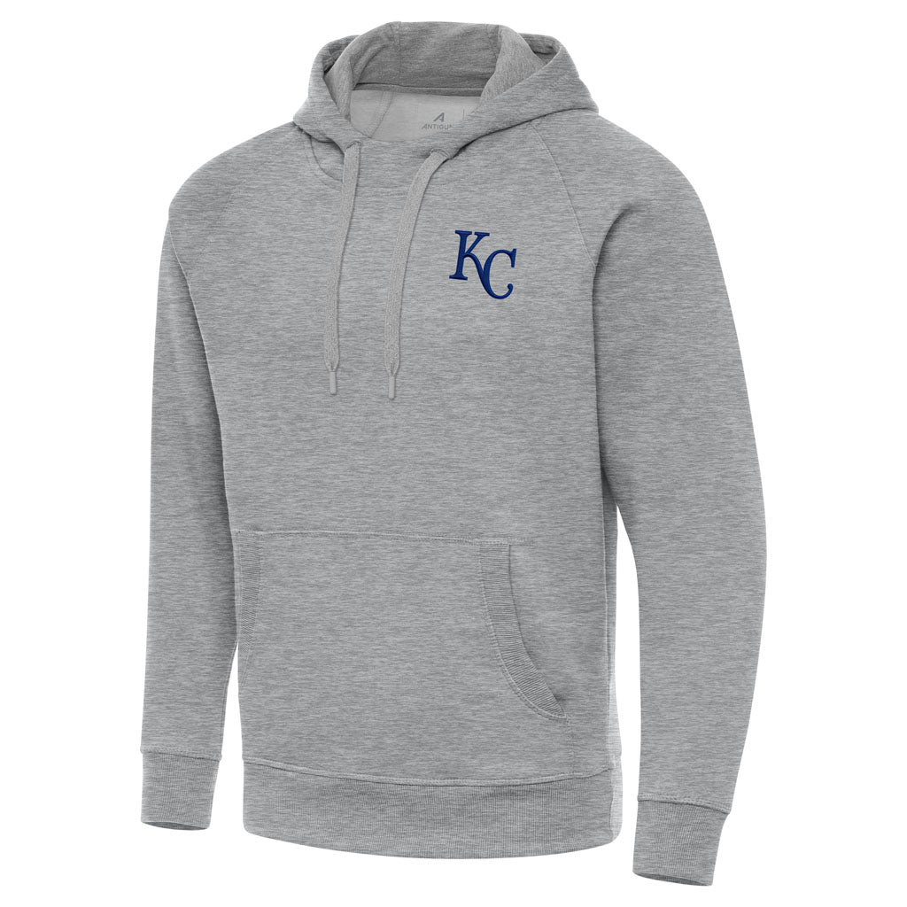 MLB Kansas City Royals Antigua Victory Pullover Hoodie - Heather gray