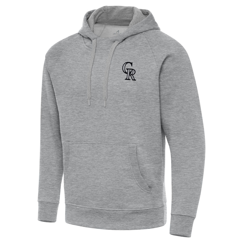MLB Colorado Rockies Antigua Victory Pullover Hoodie - Heather gray