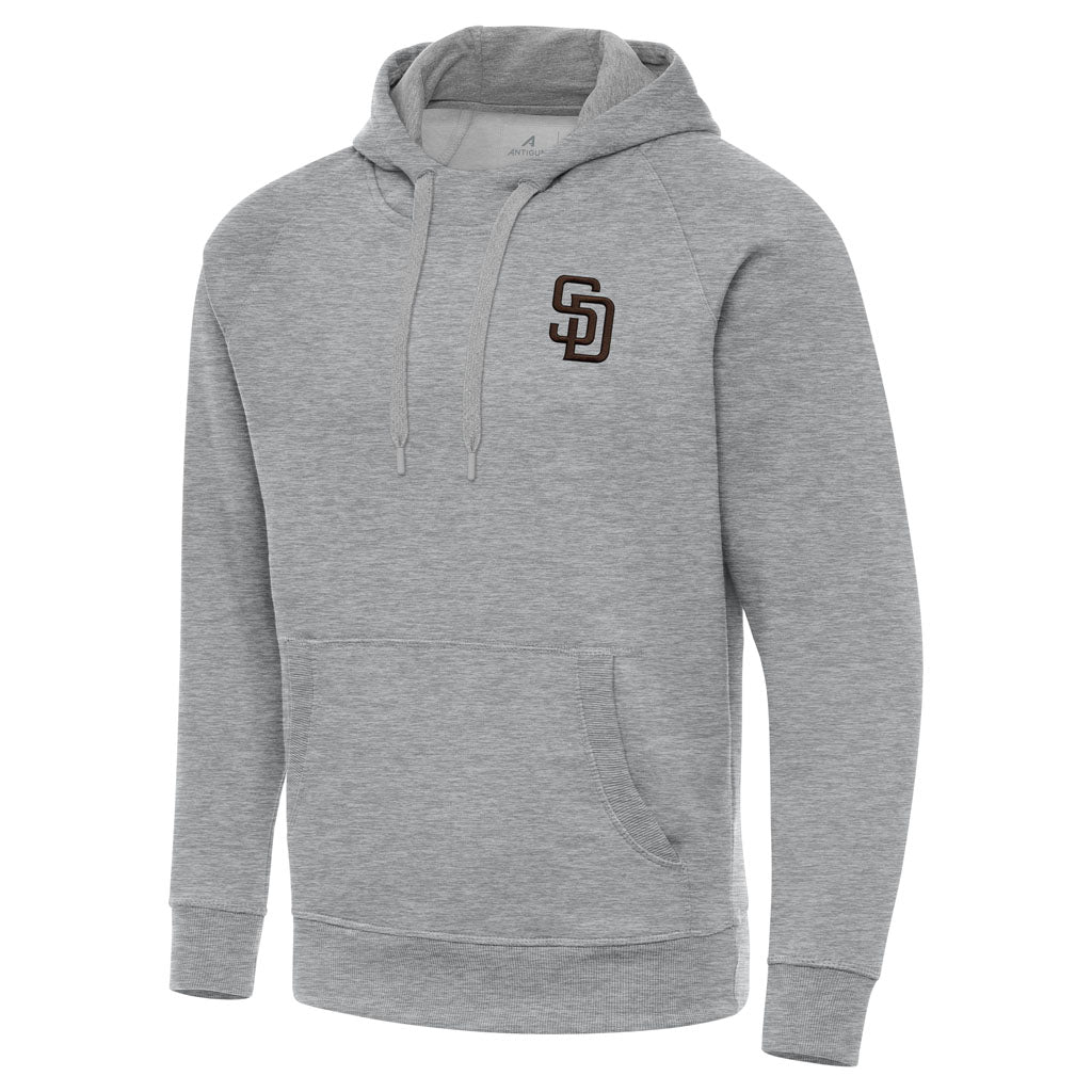 MLB San Diego Padres Antigua Victory Pullover Hoodie - Heather gray